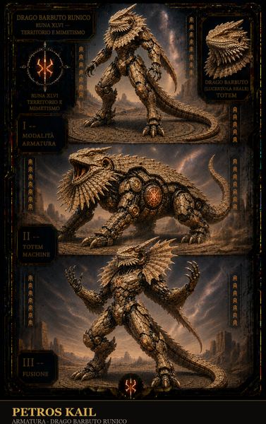 Drago Barbuto Runico